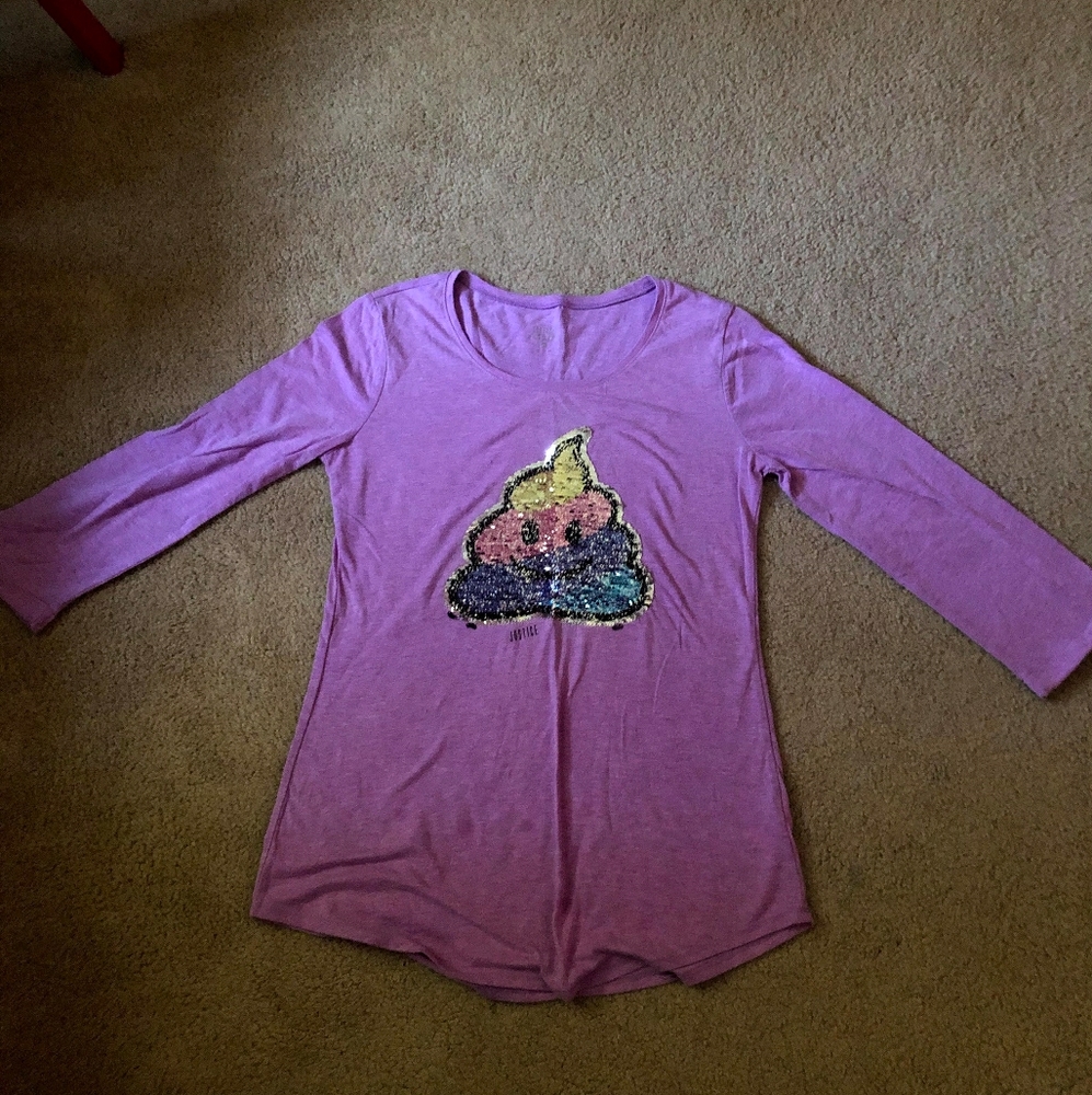 Justice Flip Sequence Shirt